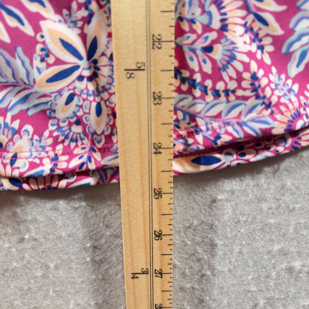 1159 | Tommy Bahama Golf & Tennis Floral Paisley Full Zip Jacket Pink Women L - Picture 5 of 7
